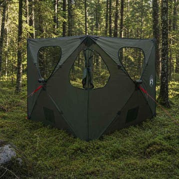 vidaXL Jacht Tent 145 x 145 x 150 cm Legergroen Polyester en, Verzenden, Nieuw, Tot en met 2