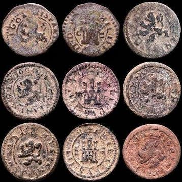 Spanje. Casa de Austria. 2 Maravedís 1602 - 1618 Segovia