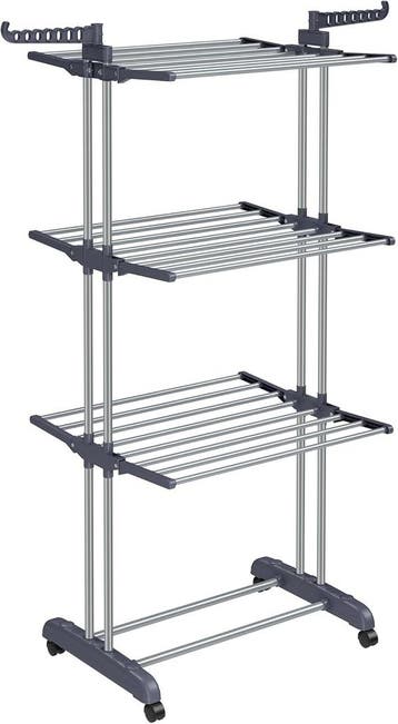 Droogrek inklapbaar - droogtoren met wielen - hoogte 172 cm, Tuin en Terras, Verzenden, Nieuw
