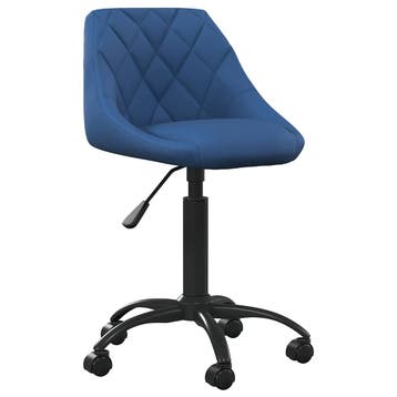 vidaXL Kantoorstoel fluweel blauw, Verzenden, Nieuw
