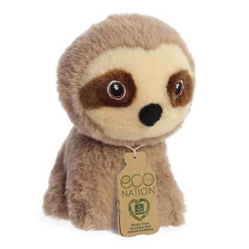 Aurora luiaard knuffel - pluche - 13 cm - dierenknuffel, Verzenden, Nieuw