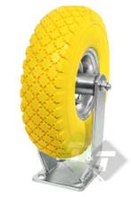 Bokwiel Massief, PU Wiel,  Vol Rubber, Anti Lek, 300mm Hoog,, Ophalen of Verzenden, Nieuw