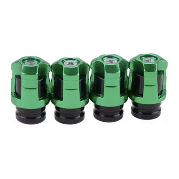 TT-products ventieldoppen Screw-on Green aluminium 4 stuks, Ophalen of Verzenden, Nieuw