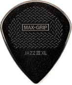 Jim Dunlop Jazz III XL Max Grip Black Stiffo Plectrum 6-pack, Ophalen of Verzenden, Nieuw, Elektrische gitaar