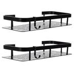 Aluminium Badkamerplank 2-delige Set Zwart – Lichtgewicht,, Ophalen of Verzenden, Nieuw