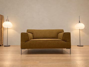 NIEUW Design on Stock Bloq Loveseat + GARANTIE | NP €3.200, 150 tot 200 cm, 75 tot 100 cm, Ophalen of Verzenden, Rechte bank
