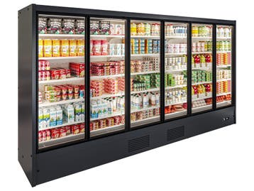 Icon LX wandkoeling B382 x D76 x H205 - antraciet met motor, Nieuw in verpakking