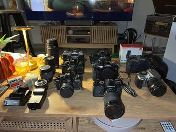 Nikon, Canon, Praktica, Zenit, Revuenon, Pentacon, Agfa, Nieuw