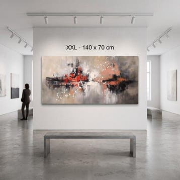 Monika Spiewak - Abstract - Oil Painting Stretched On The