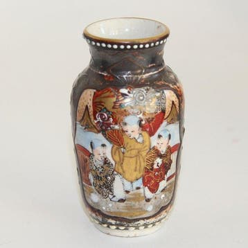 Vaas - Keramiek - Japan - Kleine Satsuma-stijl vaas (Zonder