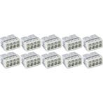 WAGO - Lasklem - 8 Polig - 0.5-2.5mm2 - Wit - 10 Stuks, Doe-het-zelf en Verbouw, Elektra en Kabels, Ophalen of Verzenden, Nieuw