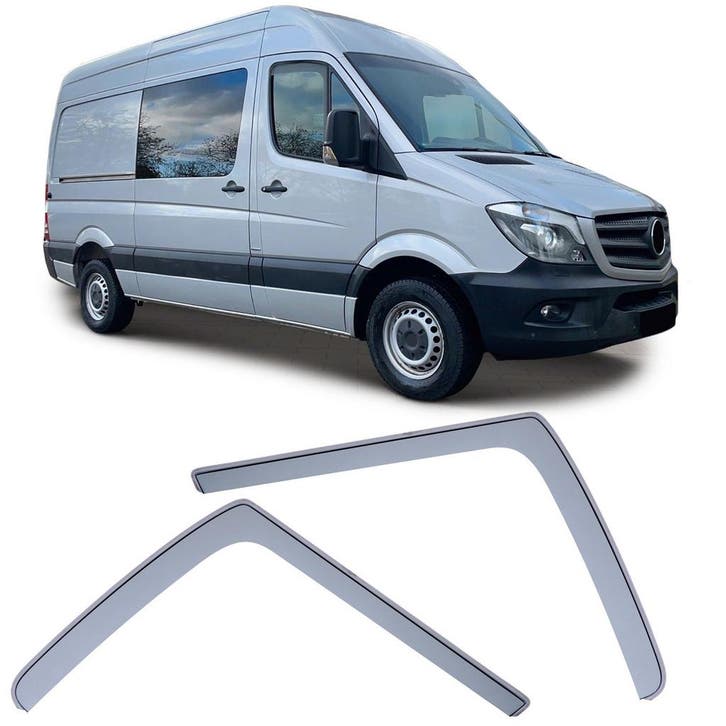 Mercedes Sprinter W906 | Windschermen Zwart | A-kwaliteit, Auto diversen, Auto-accessoires, Nieuw, Ophalen of Verzenden