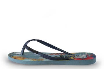 Havaianas Slippers in maat 38 Blauw, Slippers, Zo goed als nieuw, Havaianas, Verzenden