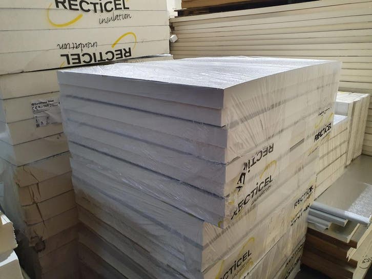 B-Keus PIR 2-zijdig Aluminium 1200x1000x160mm met sponning, Doe-het-zelf en Verbouw, Isolatie en Afdichting, Ophalen of Verzenden