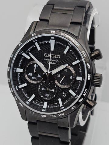 Seiko - Black Panda - Chronograph - Paperd - Unworn - Zonder