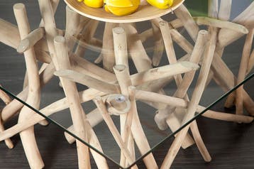 Salontafel DRIFTWOOD 60cm rek zonder glasplaat - 19806-1, Ophalen of Verzenden, Nieuw