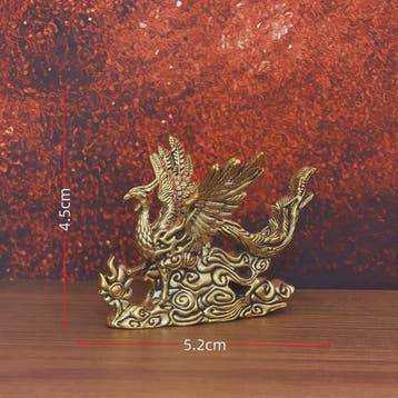Gouden Feniks Beeldje - Decoratie voor Woonkamer, Bureau & H, Verzenden, Nieuw