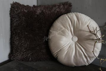 Fluffy bont kussen Chocolate Martini 45 cm, Ophalen of Verzenden, Nieuw