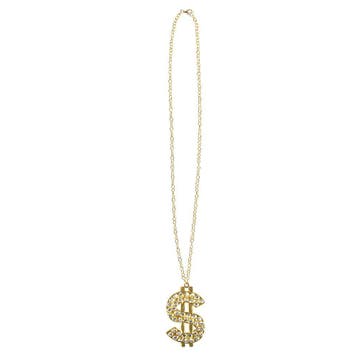 Dollar ketting diamanten, Verzenden, Nieuw, Feestartikel