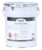 Verol Verol houtcoat zwart 5 liter, zwart, Verzenden, Nieuw