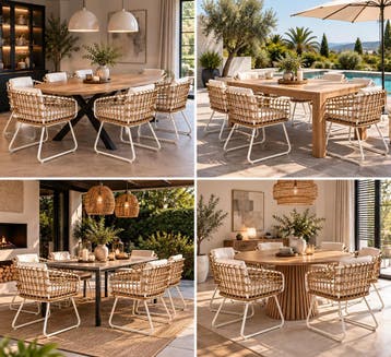 Eetkamerstoel Diningset Met Rugkussen Terras En Veranda, Huis en Inrichting, Ophalen, Nieuw