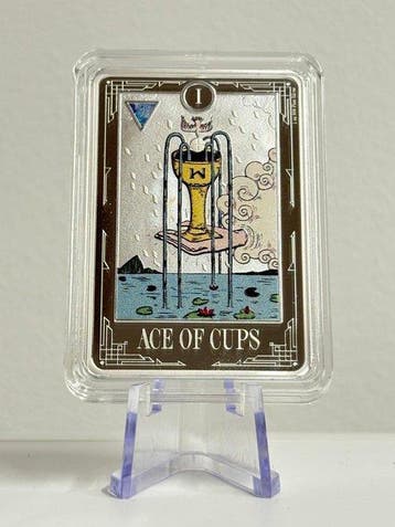Niue. 2 Dollars 2025 - 1 oz Plata .999 - I Ace Of Cups