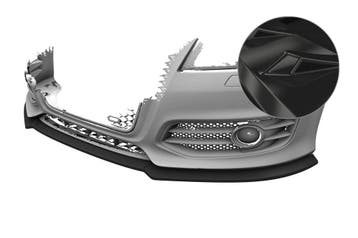 Cup spoilerlip voor Audi S3 (8P/8PA) CSL890-G, Verzenden, Nieuw