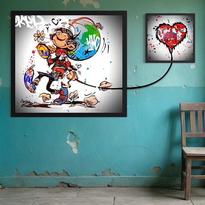 Moabit - Gaston Lagaffe X Everywhere Your Heart Follows, Antiek en Kunst, Kunst | Designobjecten