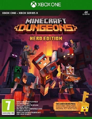Minecraft: Dungeons - Hero Edition Xbox One Morgen in huis!, 1 speler, Ophalen of Verzenden, Zo goed als nieuw, Vanaf 7 jaar