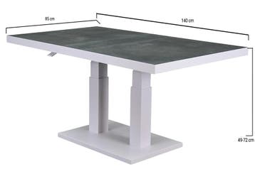 Pacific lounge-diningtafel 140x85xH49-72 cm in hoogte, Tuin en Terras, Tuintafels, Ophalen of Verzenden, Nieuw
