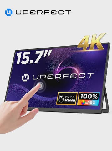 UPERFECT 15.7" 4K Draagbare Touchscreen Monitor - IPS, HDR,, Computers en Software, Verzenden, Nieuw