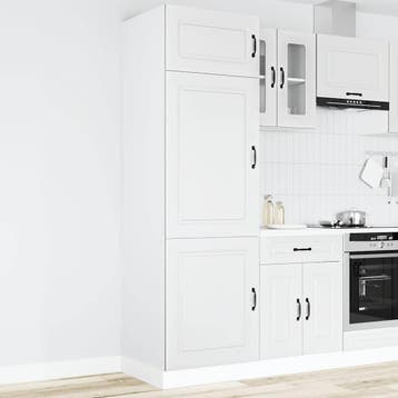 vidaXL Keukenkast Kalmar bewerkt hout wit, Verzenden, Nieuw, Wit