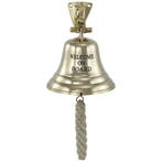 Scheepsbel Welcome On Board Messing 10cm, Ophalen of Verzenden, Nieuw