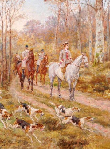 Paul Tavernier (1852-1943) - Hunt with hounds