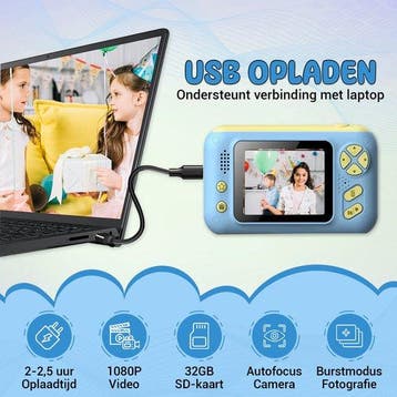 2dekans | K&L Digitale Kindercamera Kids - Kinder vlog, Ophalen of Verzenden, Zo goed als nieuw