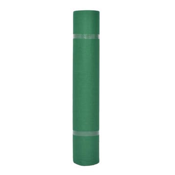 vidaXL Tapijt Effen Groen 1 x 12 m Stof, Tuin en Terras, Deurmatten, Verzenden, Nieuw