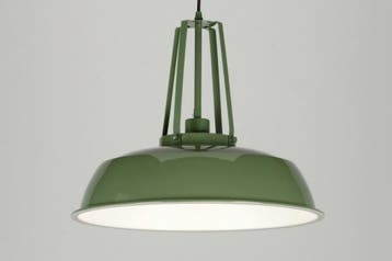 Rietveld Hanglampen - Groen - Metaal, Huis en Inrichting, Lampen | Hanglampen, Verzenden, Nieuw