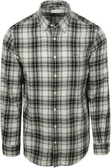 2dekans | McGregor Overhemd Flanel Ruiten Groen - Maat XL -, Kleding | Heren, Ophalen of Verzenden, Zo goed als nieuw, Groen, McGregor