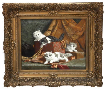 Cornelis Raaphorst (1875-1954), Vier spelende kittens
