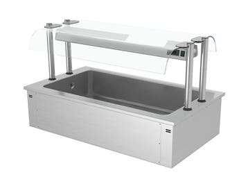 GGM Gastro | Inbouw ijsbak - 1460mm - 4x GN 1/1 - 160L - met, Verzenden, Nieuw in verpakking