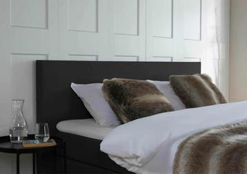 ACTIE! Boxspring Venetië 180 200 Zwart, Verzenden, Zwart, 180 cm, 200 cm