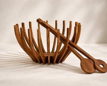 Trip Trap - Fruitschaal (3) - Teak