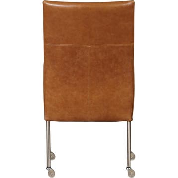 Set van 4 Leren eetkamerstoelen Spark - Vintage Cognac, Huis en Inrichting, Ophalen of Verzenden, Nieuw, Leer