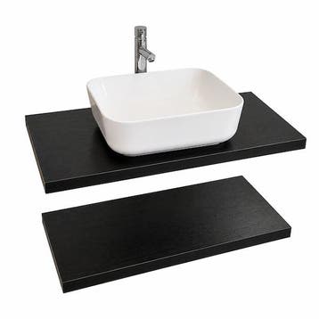 SALE - Hede 80 - Set - Mat zwart - Badmeubel -, Ophalen of Verzenden, Nieuw