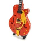 Miniatuur replica Gretsch Hollowbody gitaar - Eddie Cochran, Ophalen of Verzenden, Nieuw, Pop, Beeldje of Miniatuur