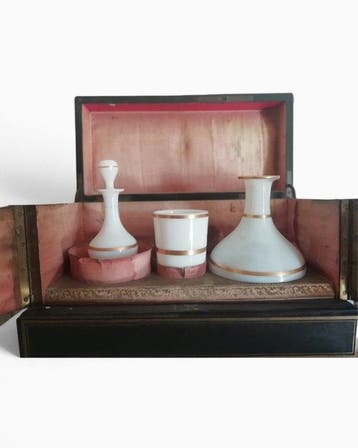 Doos - eboniseerd hout, verguld brons, opaalglas - Napoleon