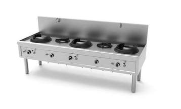 Unni-cooking Gas Wok Fornuis | 3 Wok Branders | 2 Soep Brand, Ophalen of Verzenden, Nieuw in verpakking