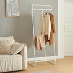 Kledingrek Sandviken kapstok staal 166x63x48 cm wit [en.casa, Verzenden, Nieuw