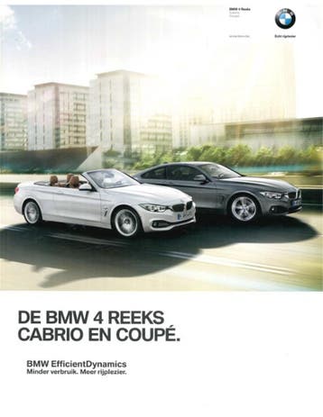 2014 BMW 4 SERIE BROCHURE NEDERLANDS, Nieuw, BMW, Author