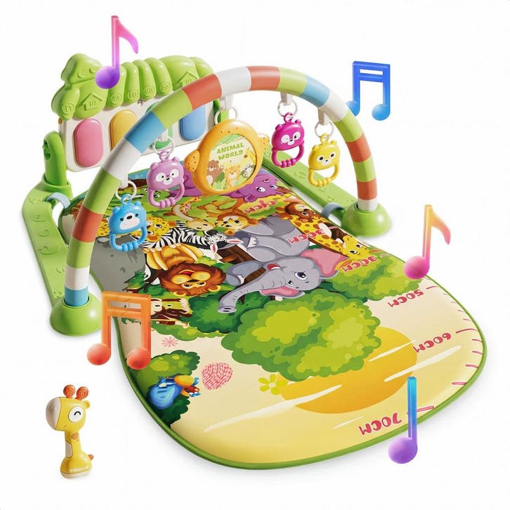 Sweet Sprout Babygym - 5 Speeltjes - Inclusief Rammelaar -, Kinderen en Baby's, Speelgoed | Babyspeelgoed, Zo goed als nieuw, Ophalen of Verzenden